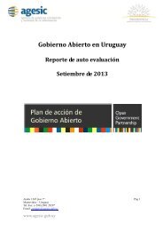 Gobierno Abierto en Uruguay - Agesic - Portal del Estado Uruguayo