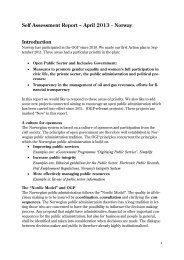 Self Assessment Report 2013.pdf - Open Government Partnership