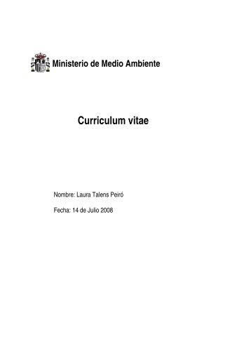 Curriculum vitae - ICTA - Universitat AutÃ²noma de Barcelona