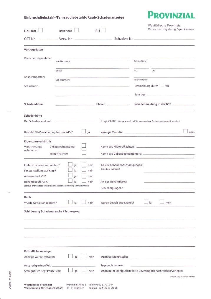 Schadenaufstellung Magazine