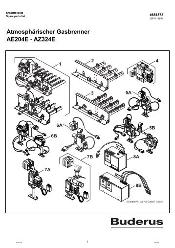 AtmosphÃ¤rischer Gasbrenner AE204E - AZ324E