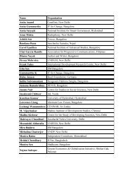 List of participants - IT for Change