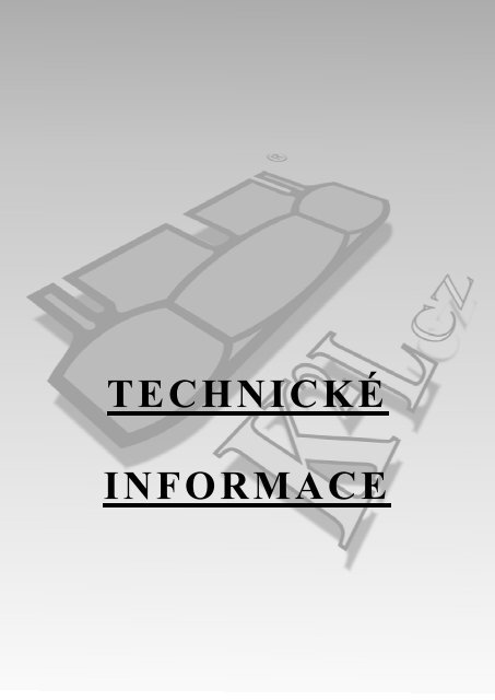 TECHNICKÃ‰ INFORMACE - K2L cz