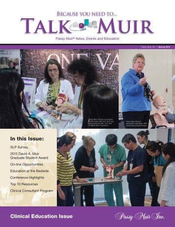 In this Issue: Clinical Education Issue - Passy-Muir