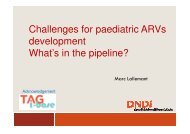 Challenges for paediatric ARVs (27 Nov, 08h30).