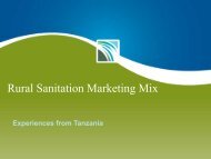 Rural Sanitation Marketing Mix