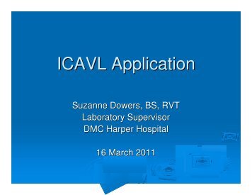 ICAVL Application - Michigan Vascular Association