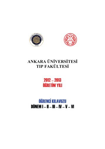 2012-2013 ÃÄrenci Klavuzu - ogrenciisleri - Ankara Ãniversitesi