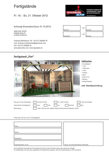 Serviceheft ÖSTERREICHS FACHMESSE FÜR - Feuerwehr Alpin