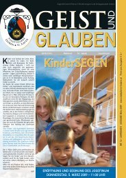 Kindersegen - Stadtpfarre Leoben - St. Xaver