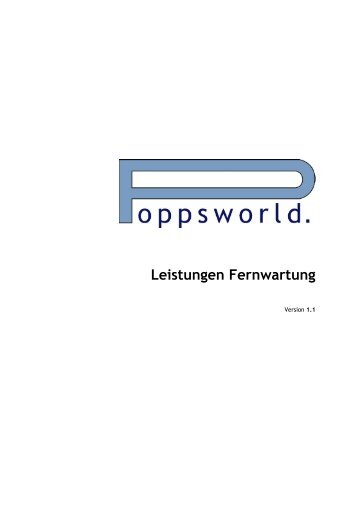 Leistungen Fernwartung - Poppsworld Systemhaus