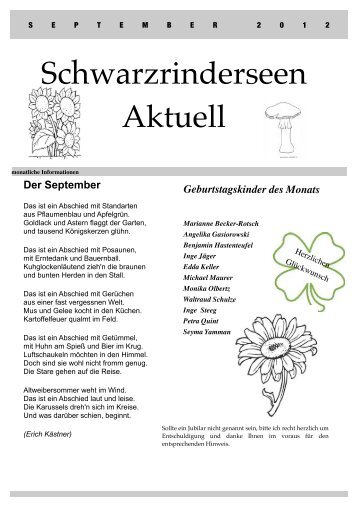 Ausgabe September 2012 - Schwarzrinderseen