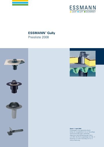 ESSMANNâ¢ Gully Preisliste 2008 - Essmann GmbH