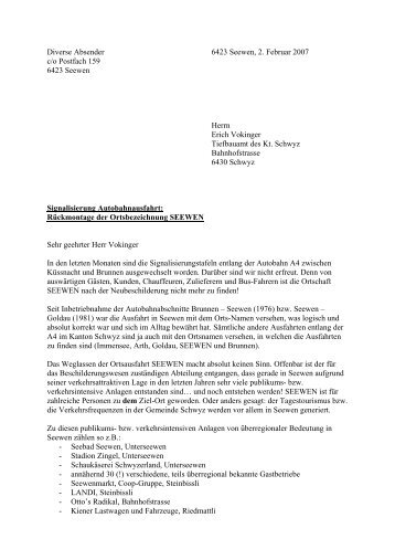 Download Original-Brief an Erich Vokinger vom Tiefbauamt als PDF ...