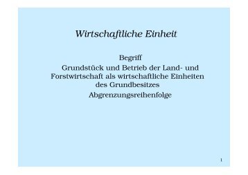 Wirtschaftliche Einheit - gangolfs-seite.de