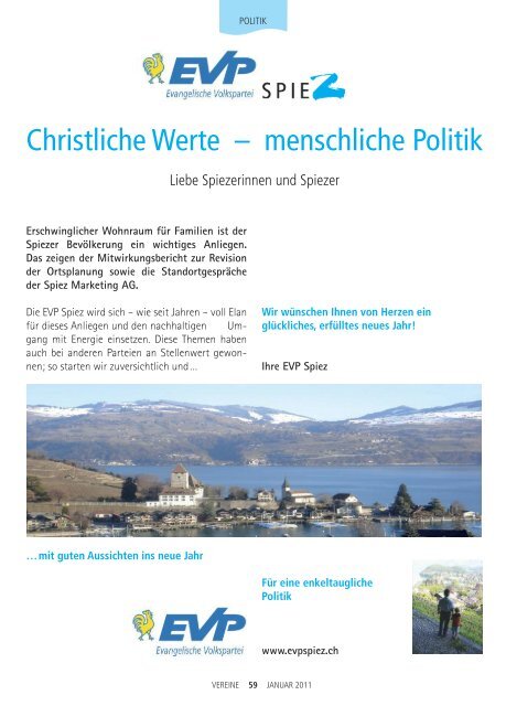 01spiezinfo januar11 - in Spiez