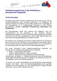 Verbesserungsprozess in der Ausbildung - POP - Praxisorientierte ...