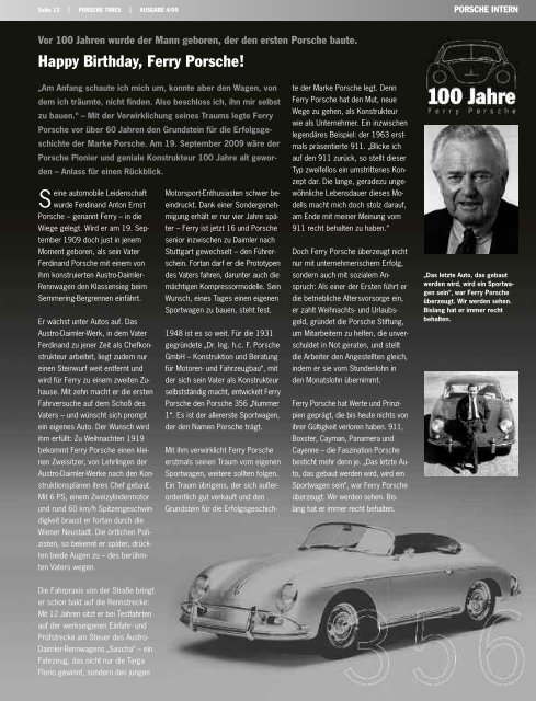 17. Januar 2010 - Porsche