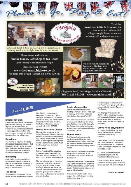 See Pages 31 - Estuary LIFE Magazines