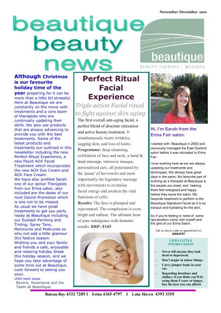 Perfect Ritual Facial Experience - Beautique Beauty Medispa