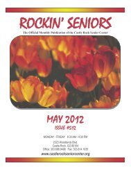 MAY 2012 - Castle Rock Senior Center