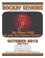 October Newsletter - Castle Rock Senior Center