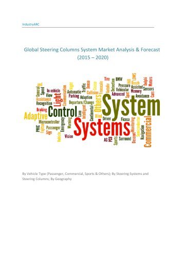 Global Steering Columns System Market Analysis & Forecast (2015 – 2020)