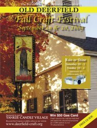 Fall Craft Festival - Old Deerfield Craft Fairs