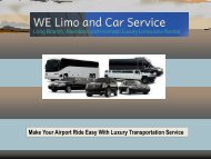 Make Your Airport Ride Easy With Luxury Transportation Service