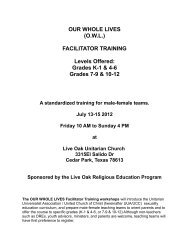 brochure - Live Oak Unitarian Universalist Church