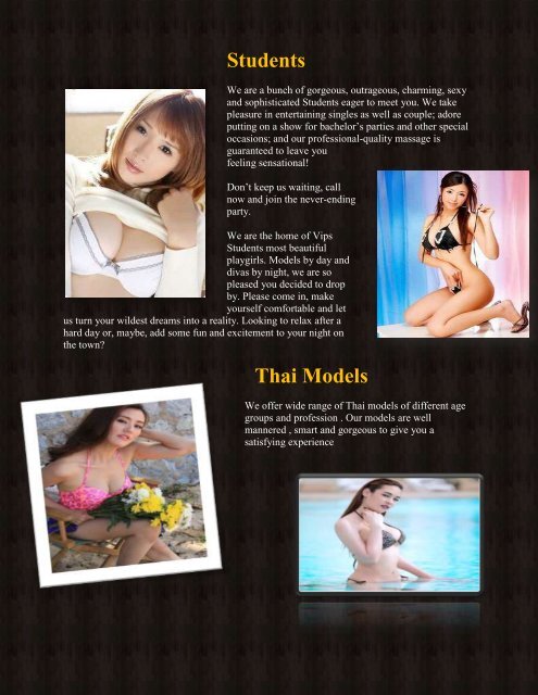 Welcome to Bangkok Escort