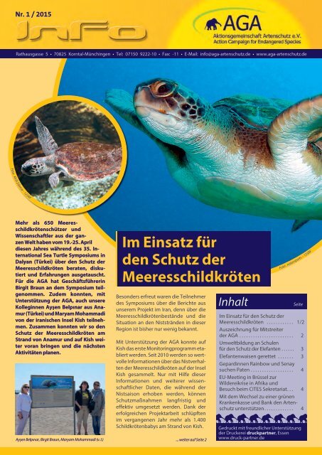 Rundschreiben 01/2015
