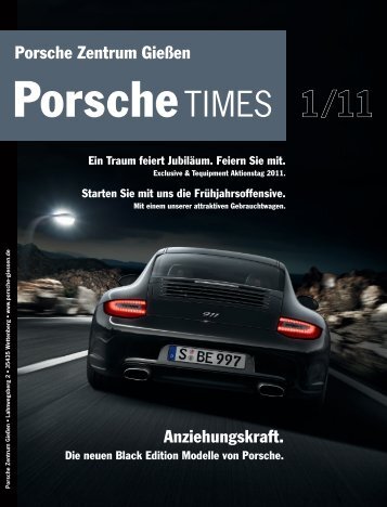 Die neuen Black Edition Modelle von Porsche.