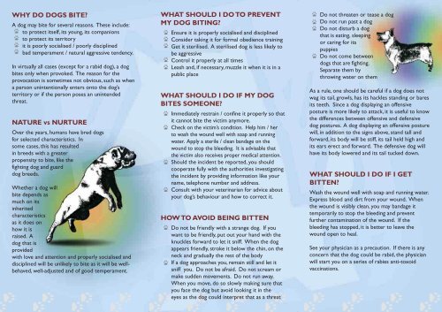 Food to avoid after dog cheap bite