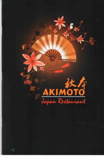 Restaurant Sushi-Akimoto - Speisekarte Juni 2015