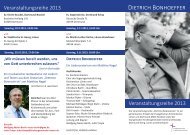 Dietrich Bonhoeffer - Evangelische Kirchengemeinde LÃ¼nen