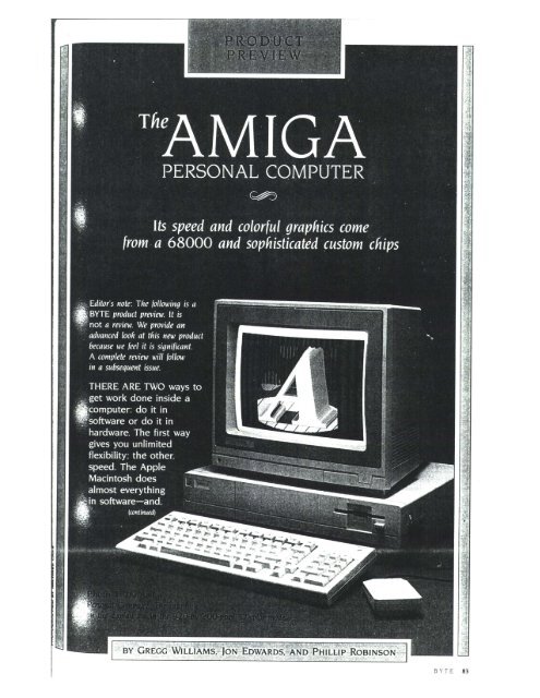 Amiga custom chipset article in Byte Magazine, 1985 - voltage control