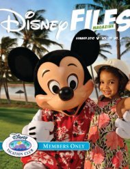 SUMMER 2010 vol. 19 no. 2 - Disney Vacation Club