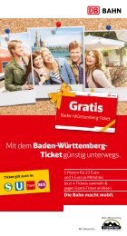 Mit dem Baden-Württemberg- Ticket günstig unterwegs.