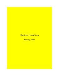 Baptism Guidelines - Diocese of Altoona-Johnstown