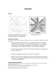 Eastern State Penitentiary Lesson Plan II Visual Evidence Image 1 ...