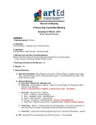 Primary Sub Committee Meeting 27 March