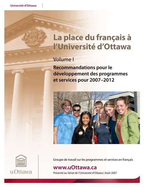 Volume I - Université d'Ottawa