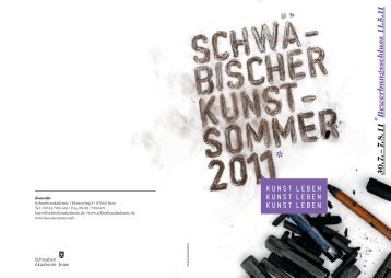 30.7. â 7.8.1 1 *Bewerbungsschluss 11. 5 .11 - kunstleben.info