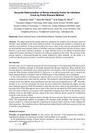 Accurate Determination of Stress Intensity Factor for Interface Crack ...