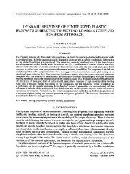 Dynamic response of finite sized elastic runways subjected to ...