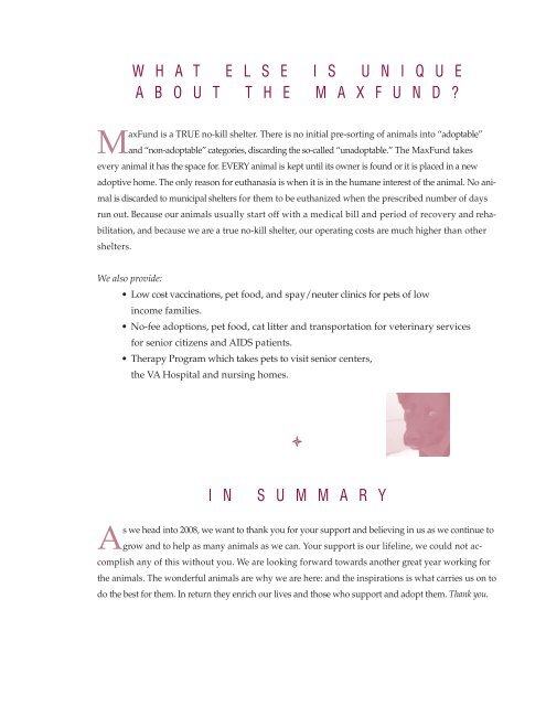 2007 Annual Report - MaxFund