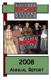 2008 Annual Report Color - Boulder History Museum