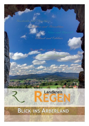 Landkreisbuch Regen: Blick ins Arberland