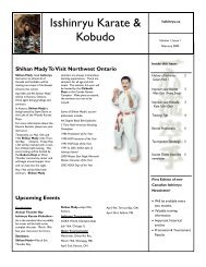 Isshinryu Karate & Kobudo - Isshinryu.ca